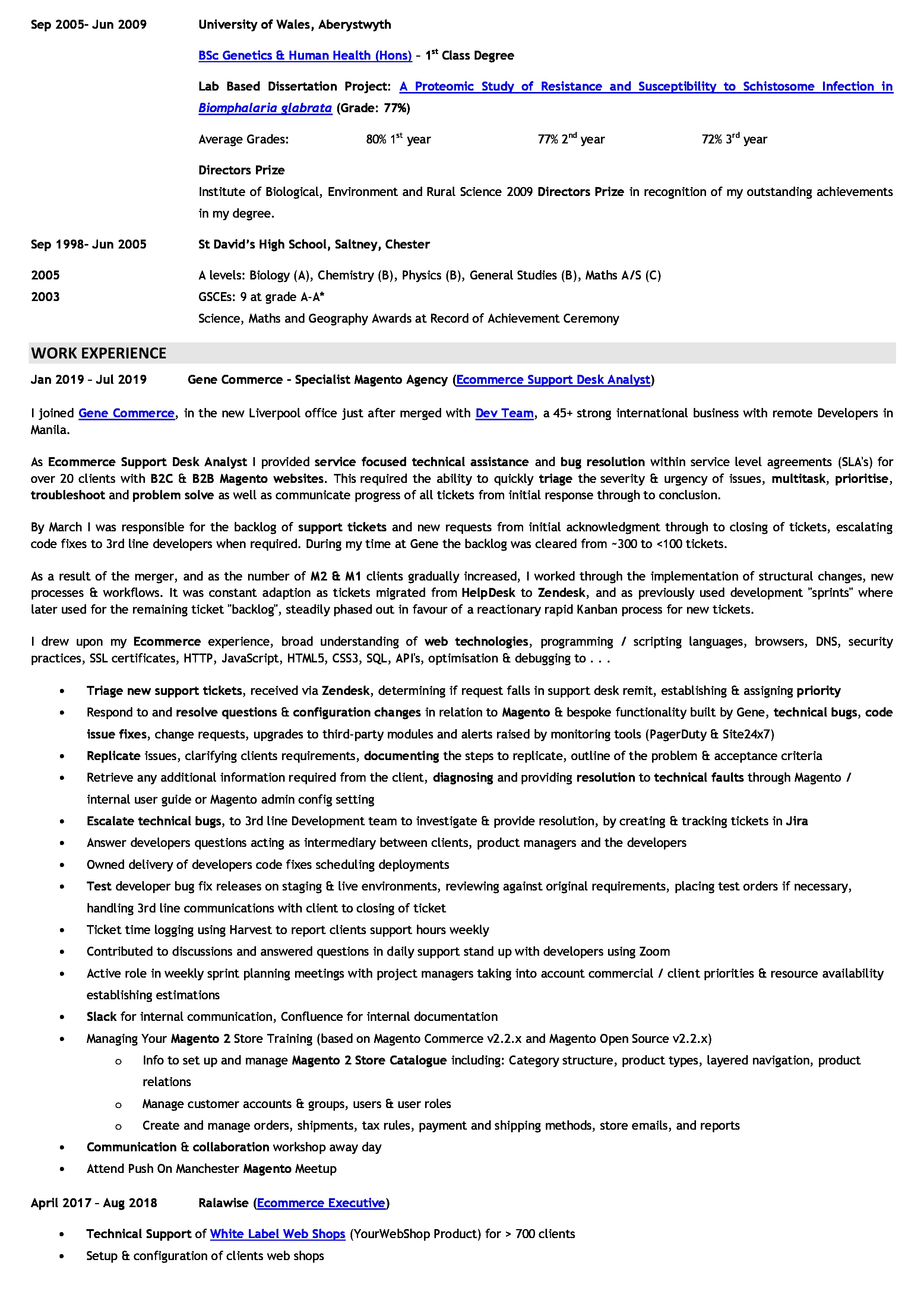 Christopher John Roberts CV Resume Page 2